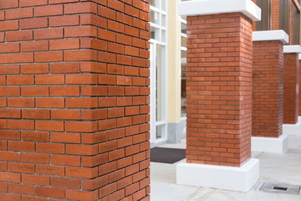 Brick Column Installation in Clifton Park