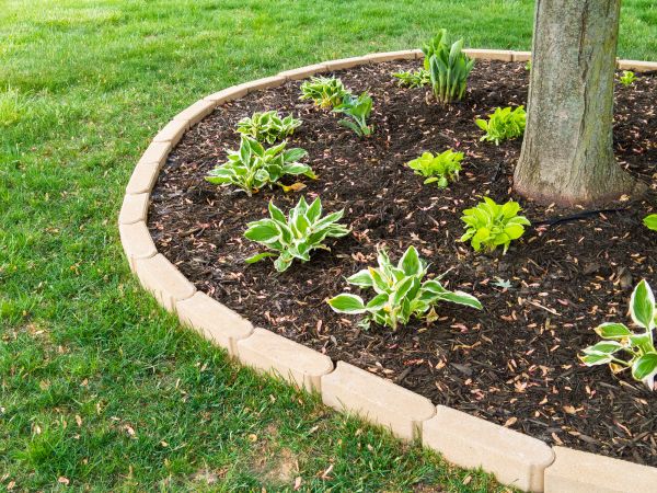Stone Border Installation in Clifton Park